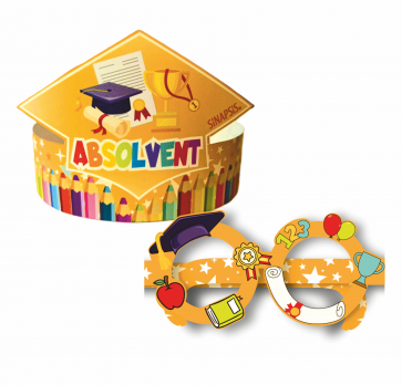 Foto Kit pentru Absolvire (Ochelari și Coroniță Tocă)