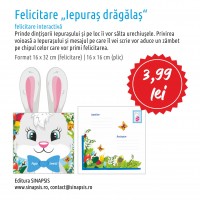 Felicitare Iepuraș Drăgălaș